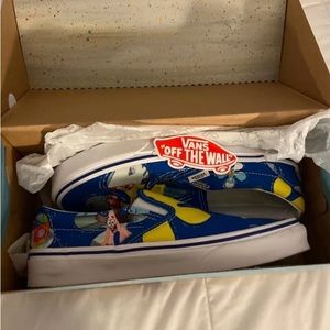 Vans SpongeBob Aloha Blue Canvas, Never worn, Size 7 Men, Very cool box